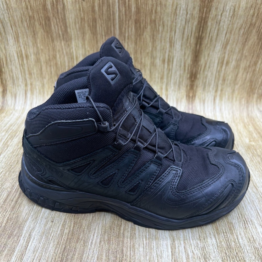 Salomon XA Forces Mid Womens Size 8 Black Tactical Hiking Boots Shoes 409781